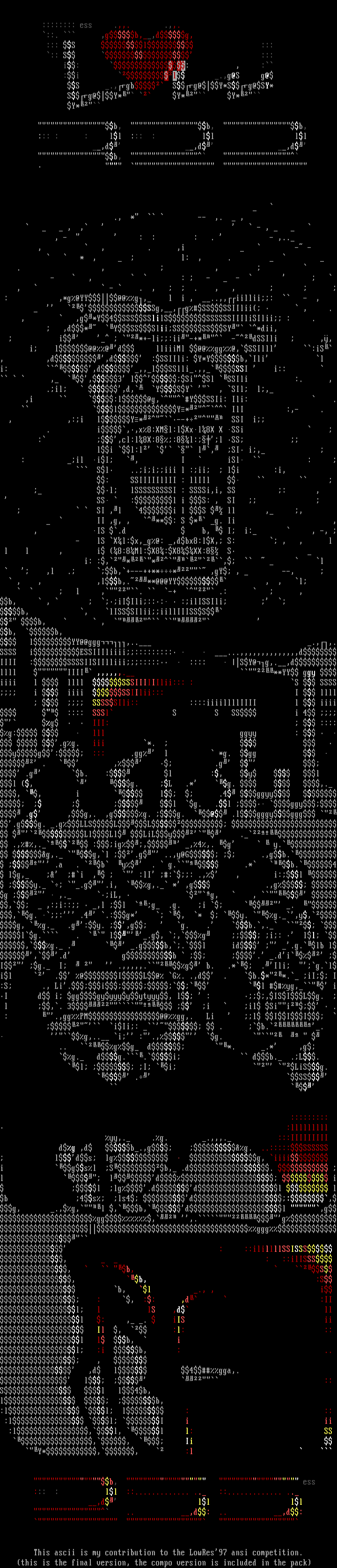 Lowres'97 Ansi Compo Entry by Essence