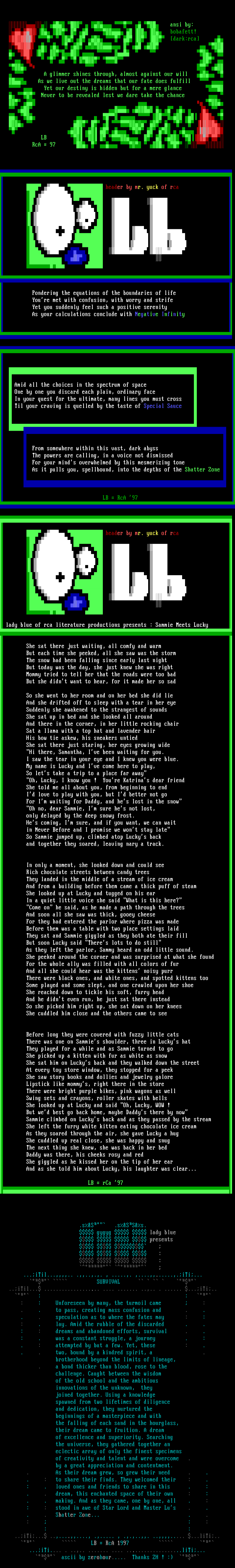 Lit w/ Ansi by Lady Blue