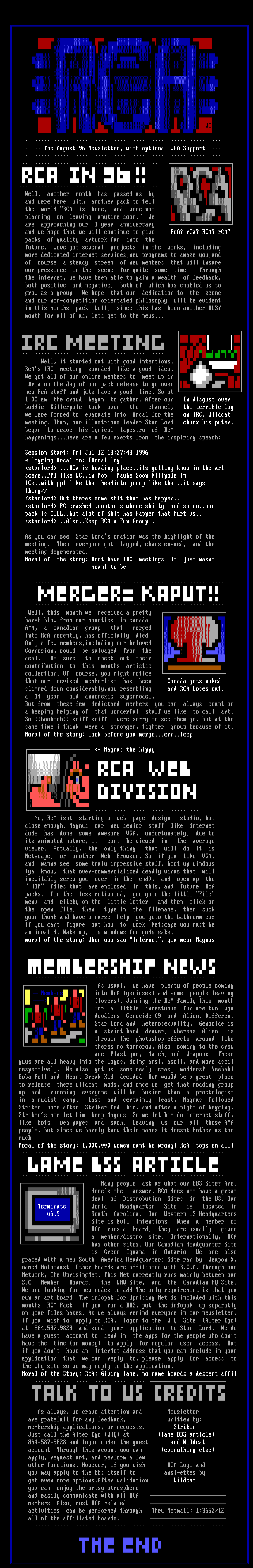 RCA August Newsletter by R.C.A.