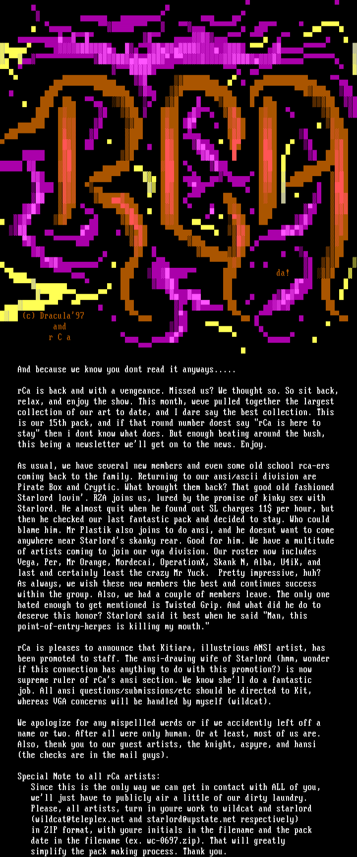 June 97 Newsletter by rCa
