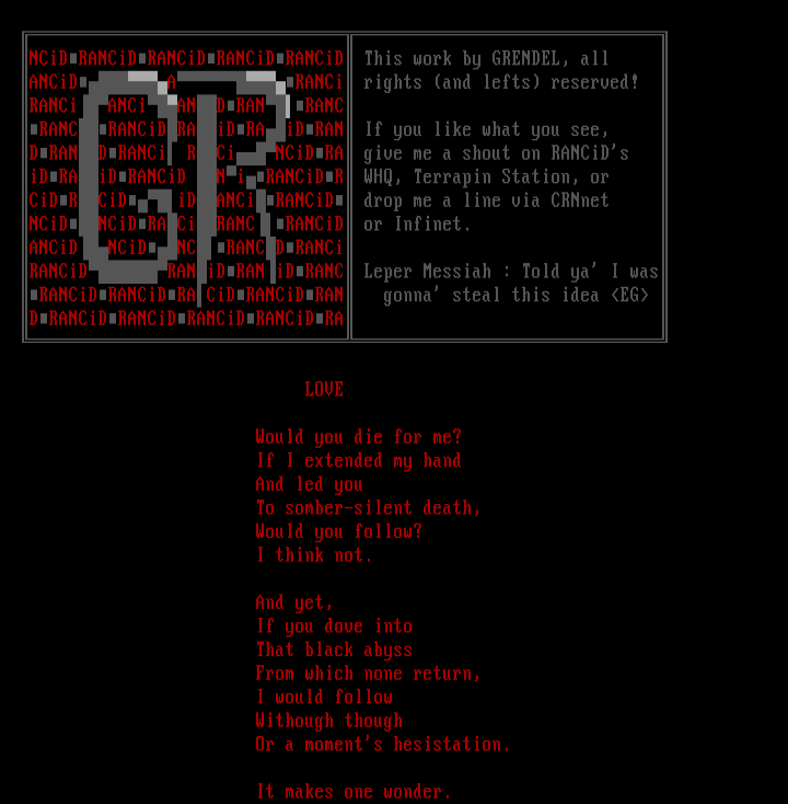 Love by GRENDEL