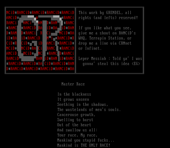 Master Race by GRENDEL