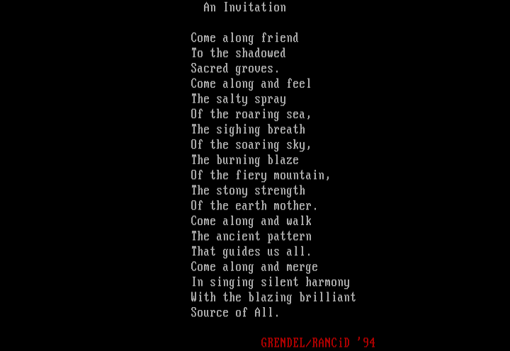 An Invitation by Grendel