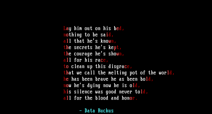 Blood and Honor by Data Ruckus