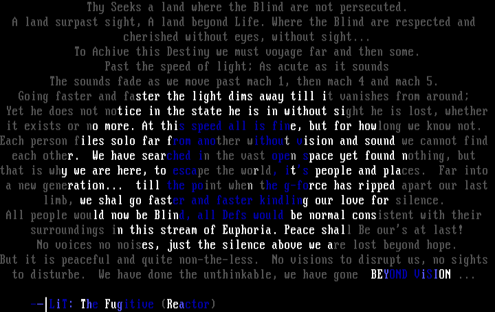 Beyond Vision by The Fugitive