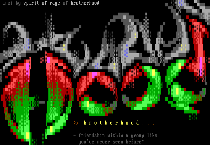 Brotherhood (guest ansi) by spirit of rage