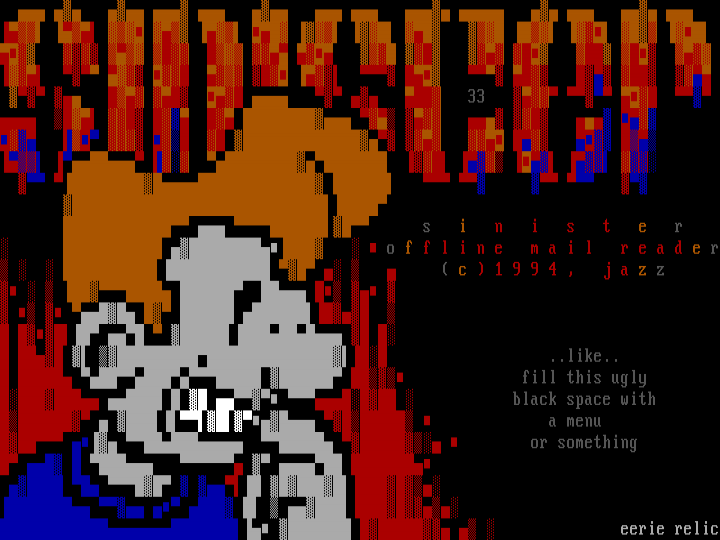 Sinister menu by Eerie