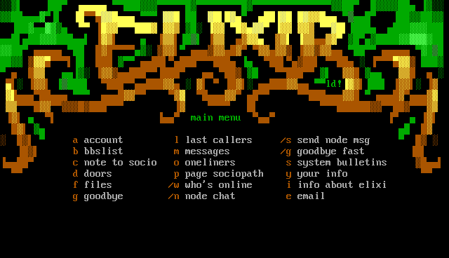 Elixir main menu by lazthaus (ld!)