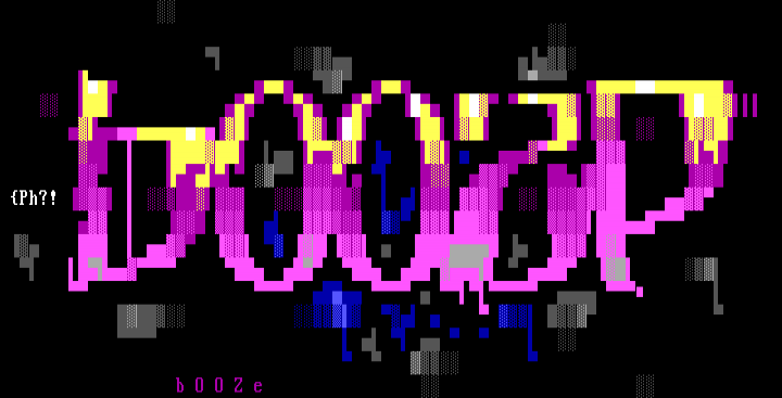 bOOZE logo by {YBERPUNCh