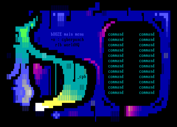 booze main menu by cyberpunch