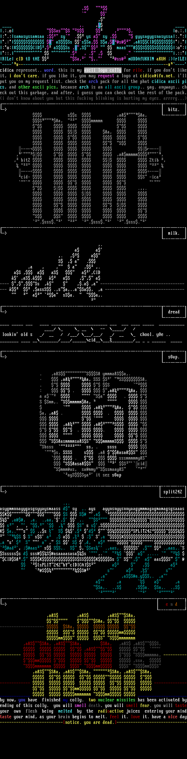 ascii colly by cidica