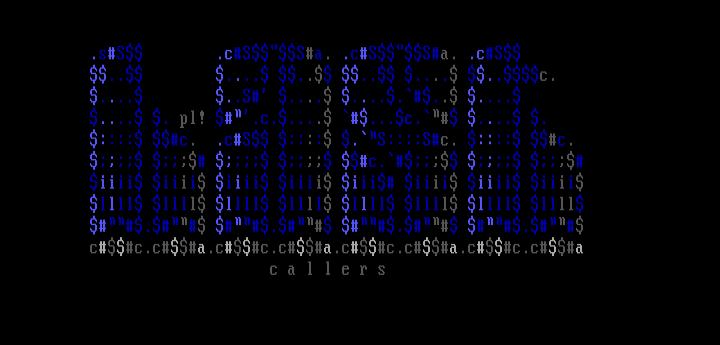 last callers ascii by plastique