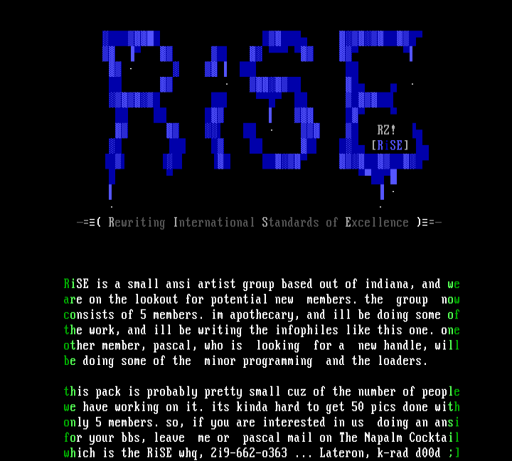 RiSE Information by Apothecary