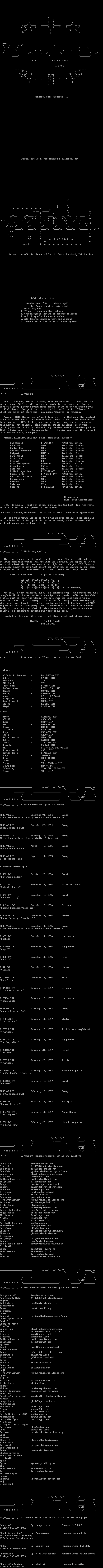 REMORSE Quarterly Newsletter by REMORSE1981