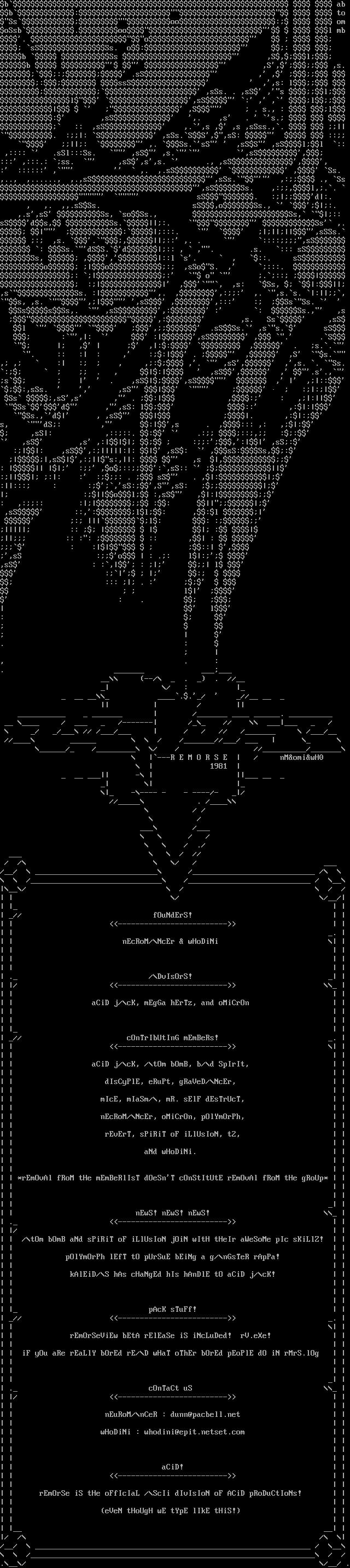 Remorse Memberlisting by INFO FILE