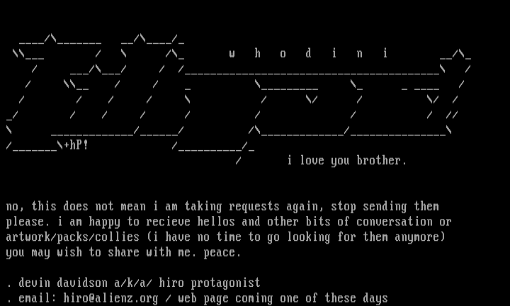 Whodini by Hiro Protagonist