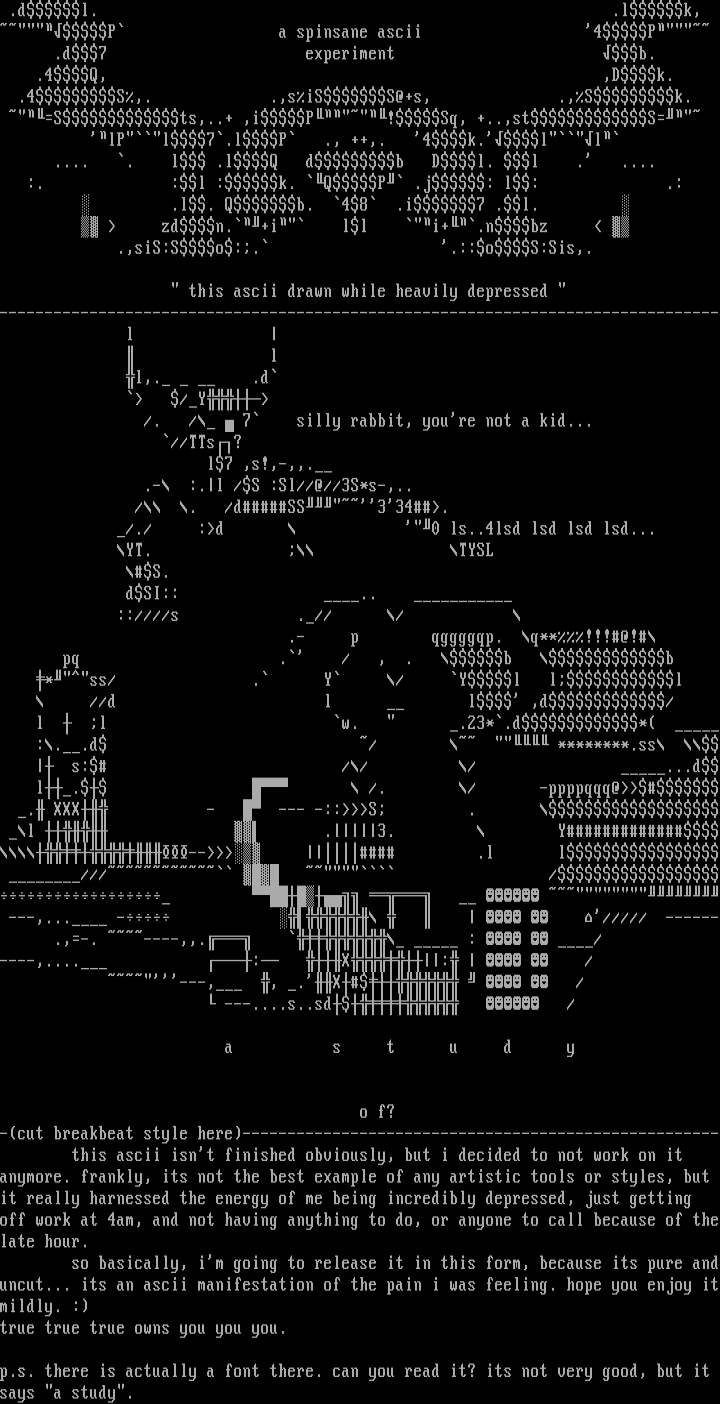 a study of depression by spinsane