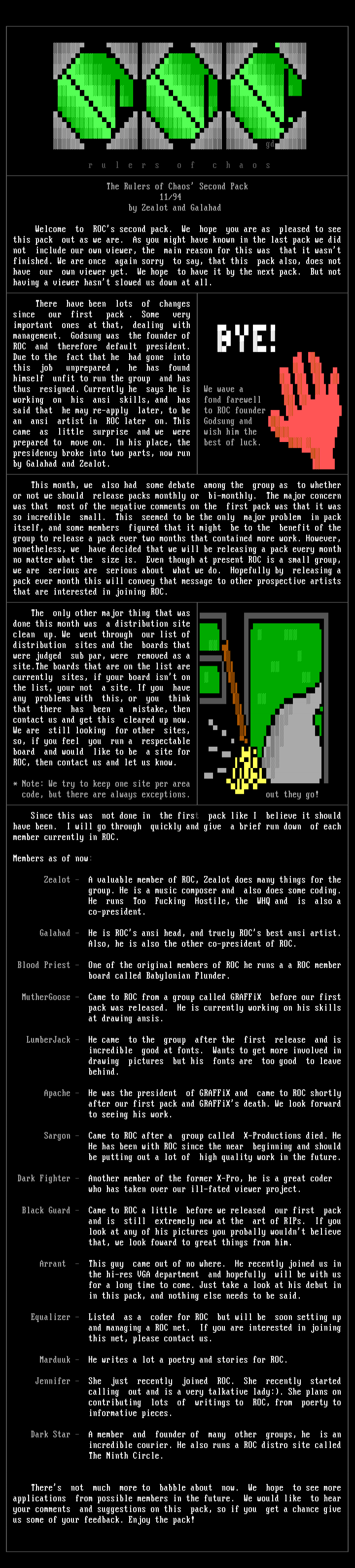 ROC Information 11/94 by Zealot & Galahad