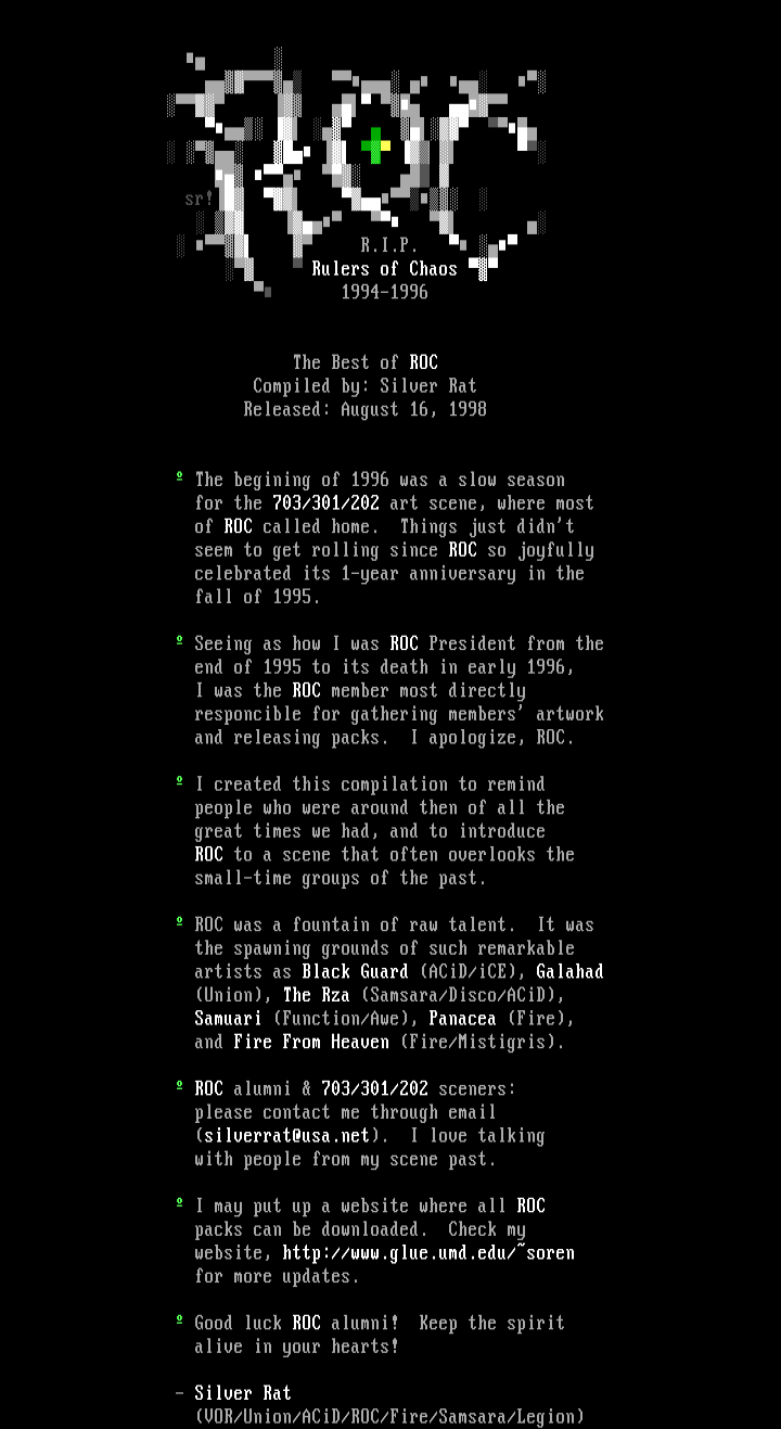 The Best of ROC by Silver Rat