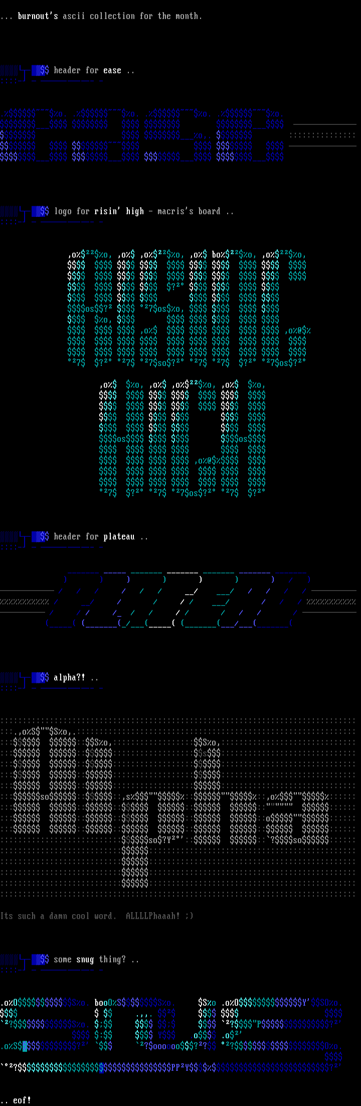 ascii stack by Burnout