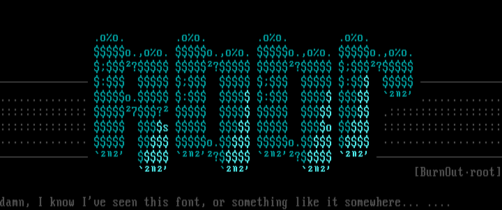root font by Burnout