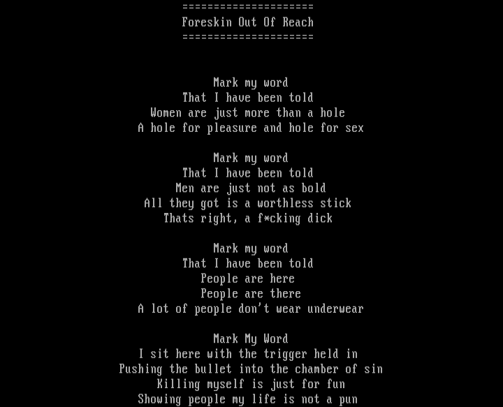 Foreskin Out Of Reach by Dream Child