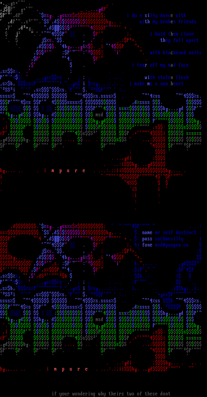 damn impure gets alot of asciiz :Q by _mZD^