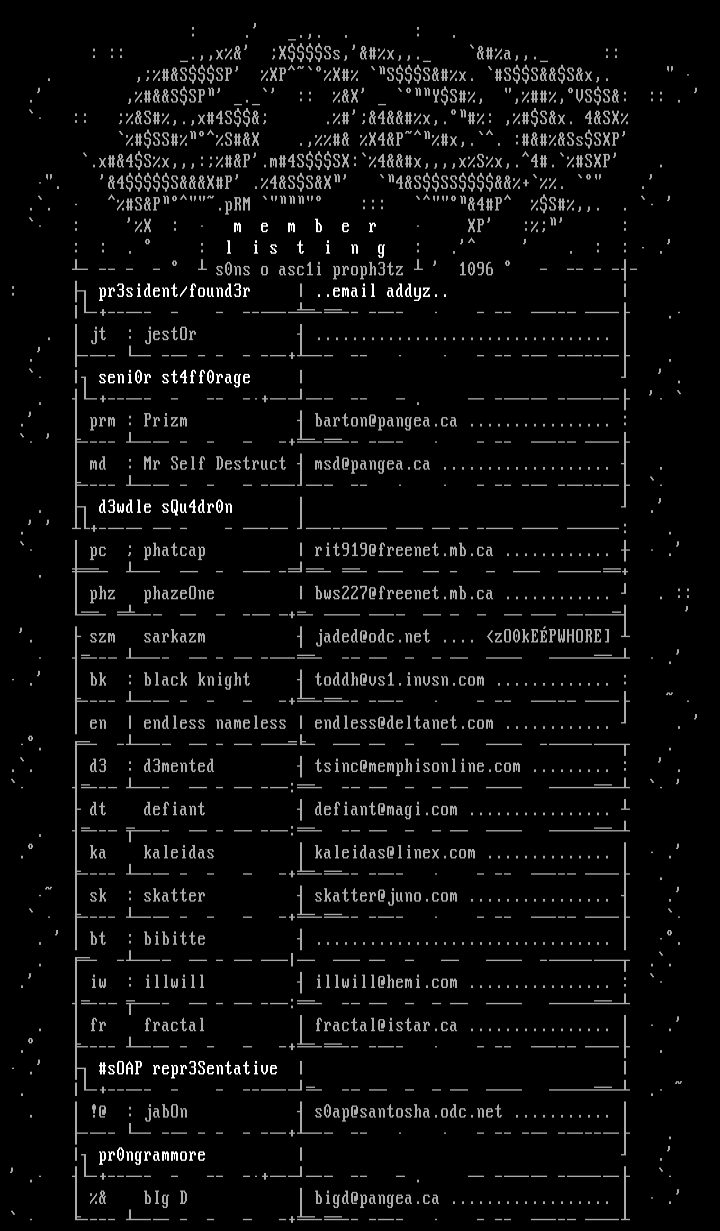 sons of ascii prophets october mems by s0ap
