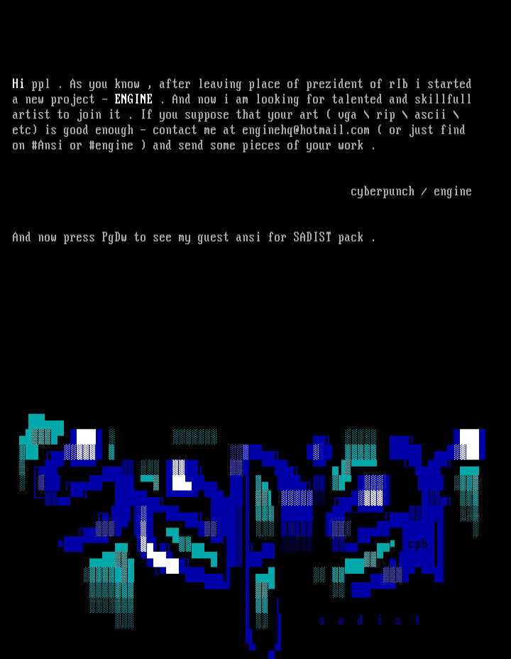 guest ansi for sadist pack by cph