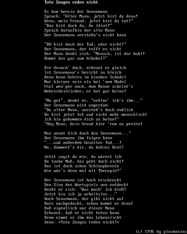 tote zeugen reden nicht by plasmaniac