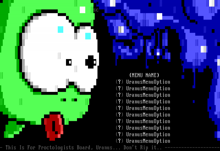 menu template for uranus by scrye