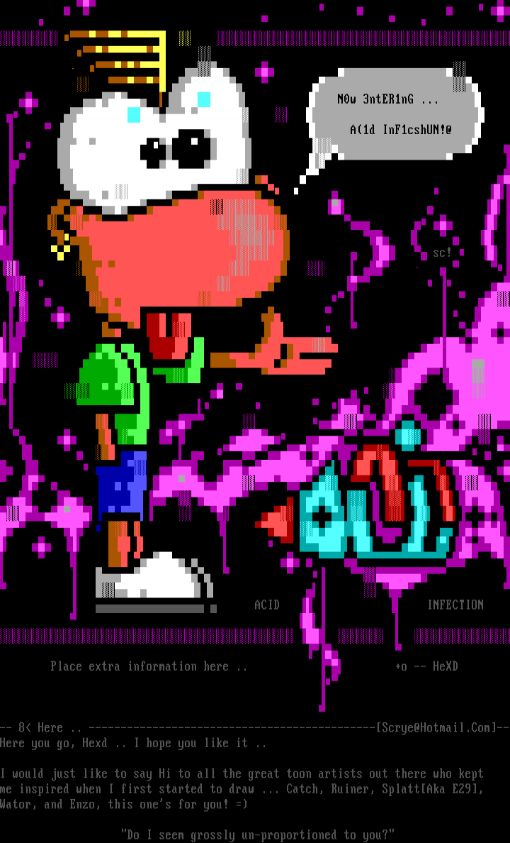 acid infection by scrye