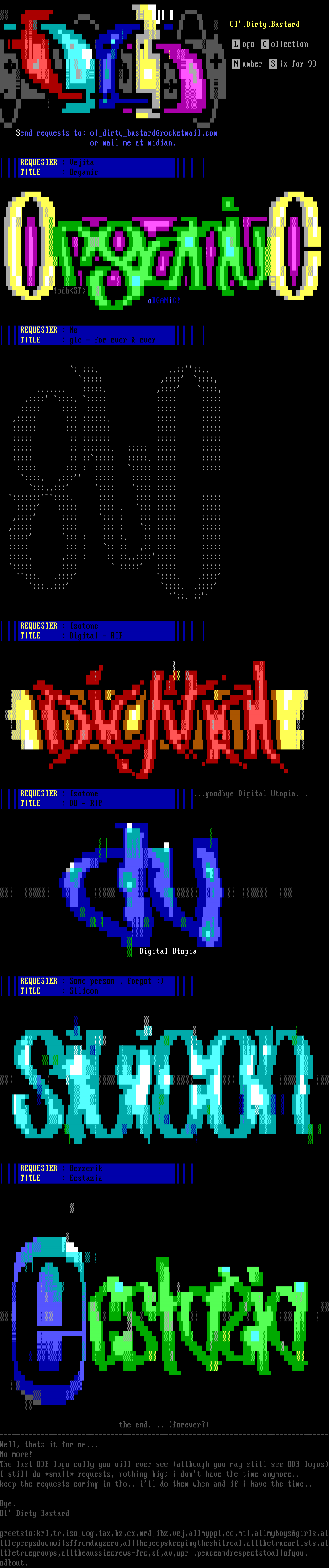 Last logo colly ever... enjoy now! by Ol' Dirty Bastard