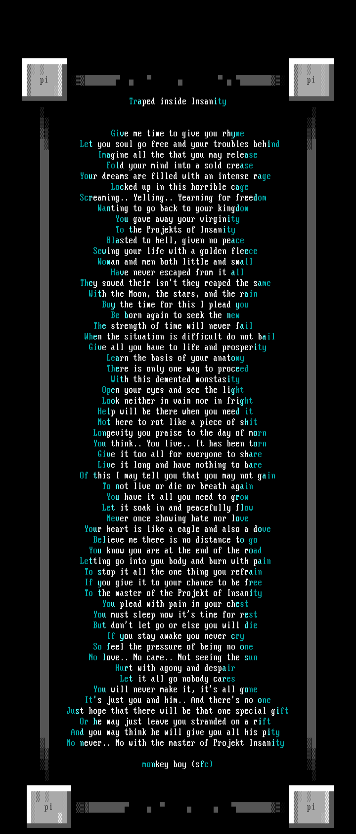 Trapped Inside Insanity by Monkey Boy