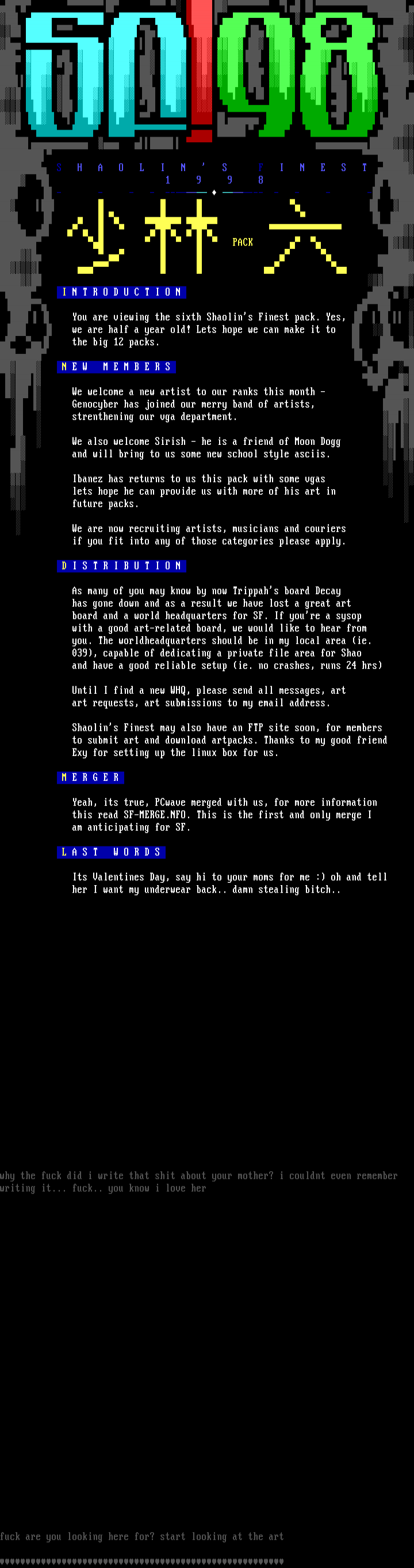 Shaolin's Finest News 2/98 by Shaolin's Finest