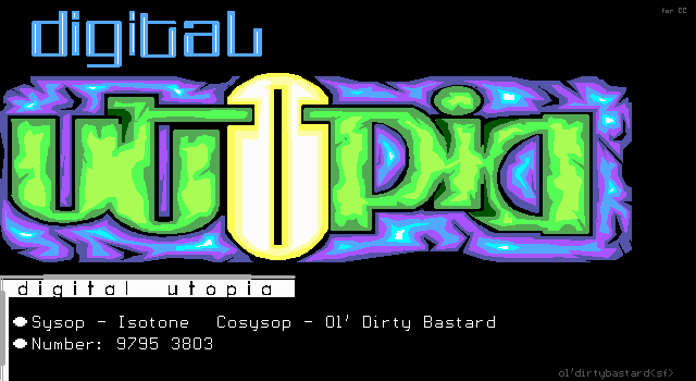 Digital Utopia Advertisement by Ol' Dirty Bastard