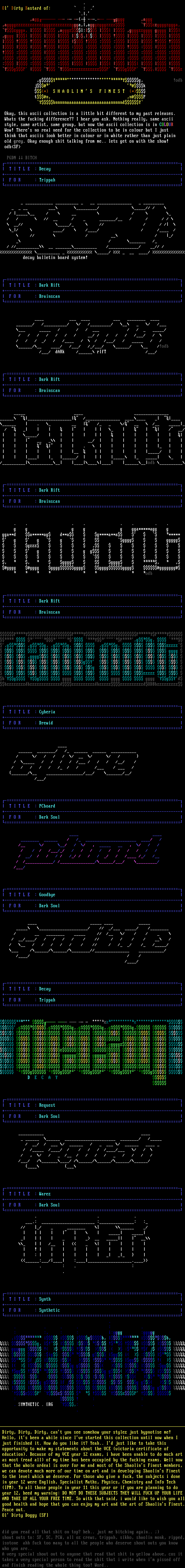 Ascii Collection 3 by Ol' Dirty Bastard