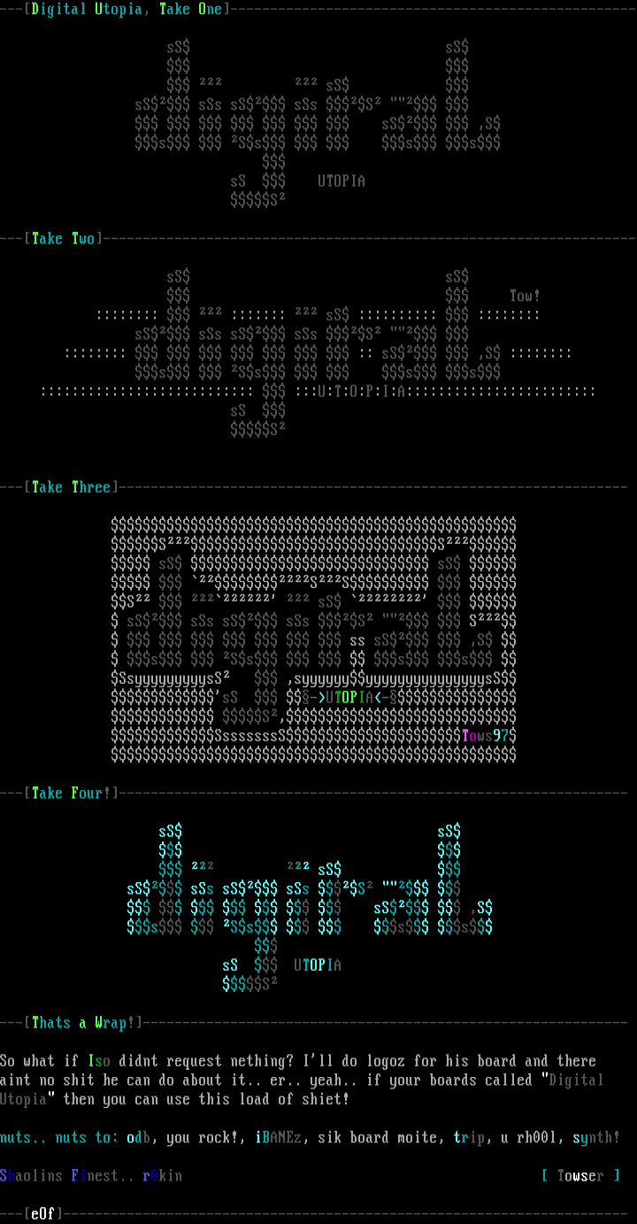 Digital Utopia Logos by Towser