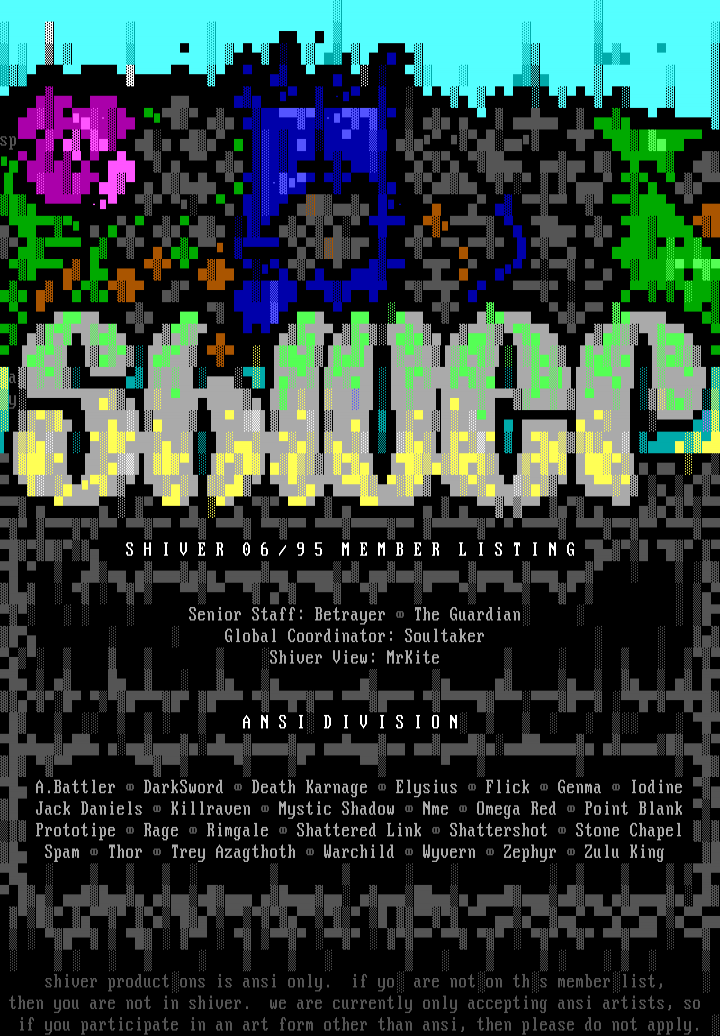 SHIVER 06/95 Member Listing by The Guardian