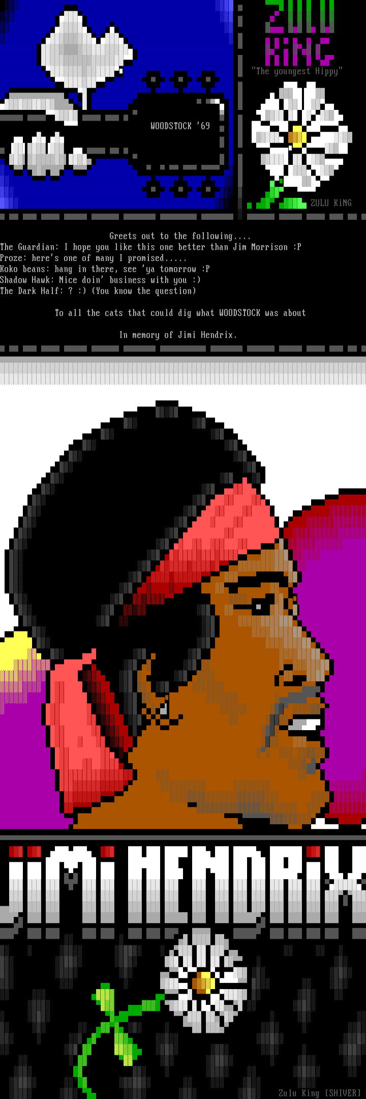 Jimi Hendrix Memorial by Zulu King