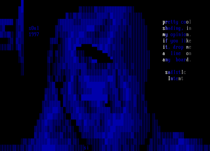 blue by sadistic intent