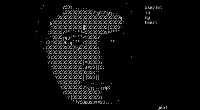 skarlet in my heart by jah