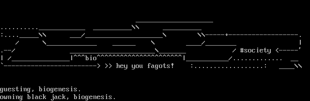 society?! (30sec ascii) by biogen(guest)