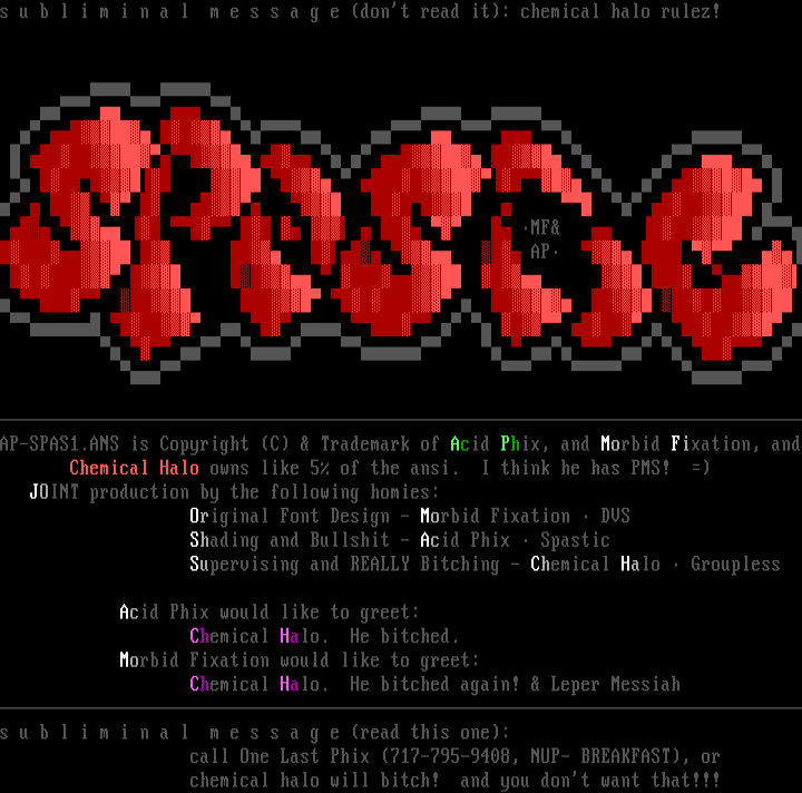 Spastic logo by Acid Phix & friends