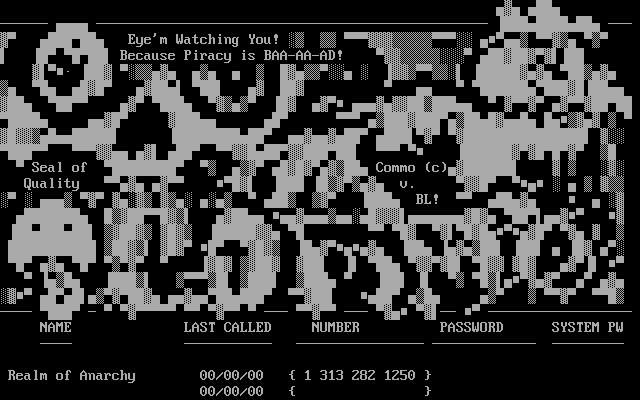 {COMMO} dialing directory ascii! by Black Lightning