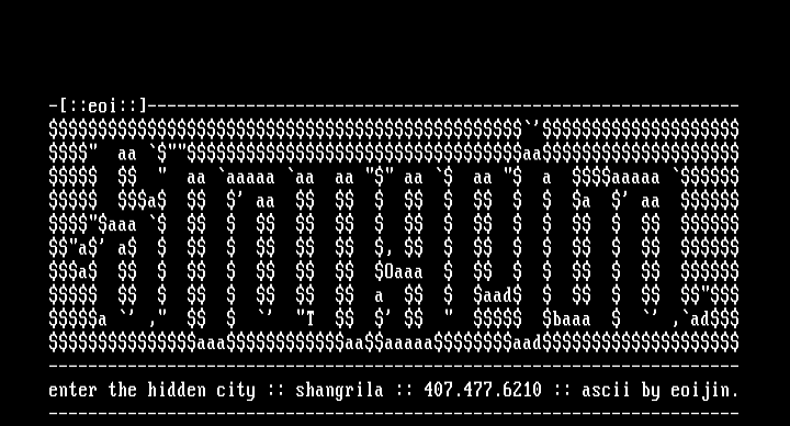 shangrila ascii by eojin
