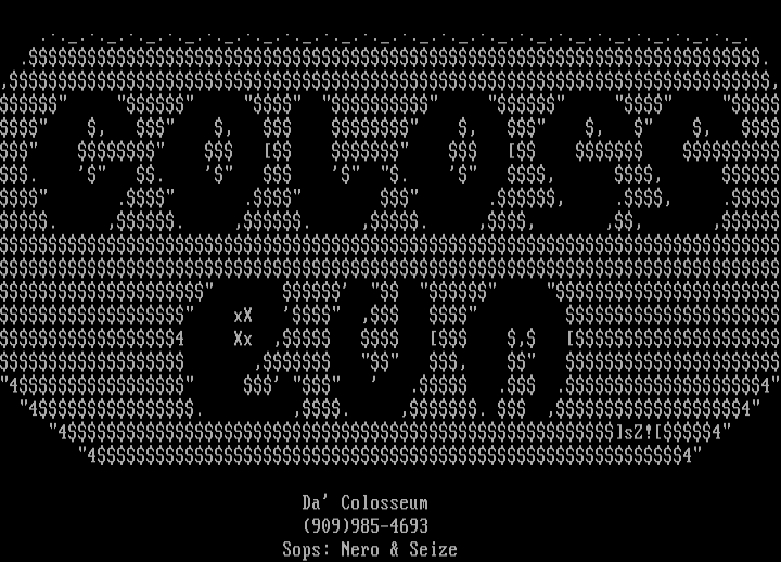 Another Colosseum Ascii by Seize