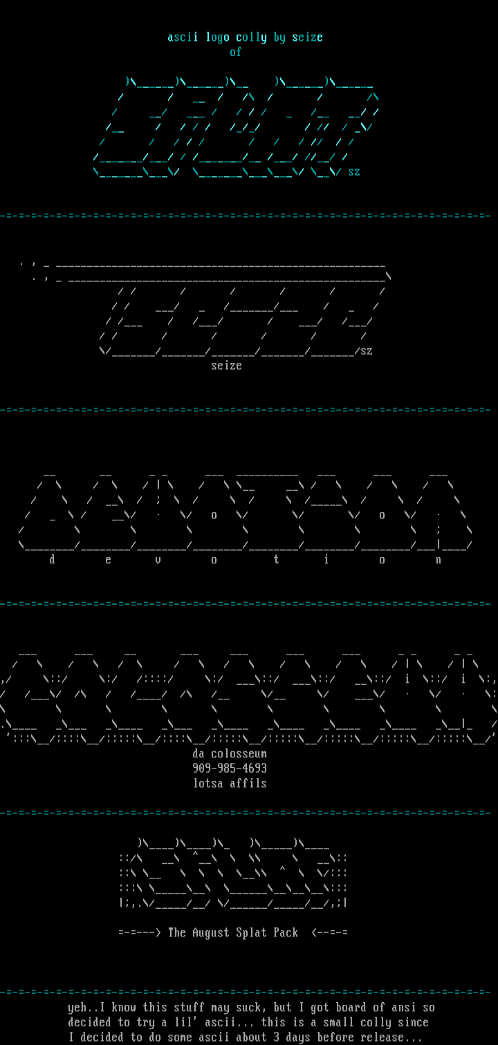 ASCii Logo Colly #1 by seize