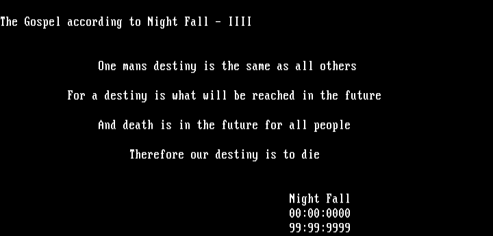 Gospel According to Night Fall-4 by Night Fall