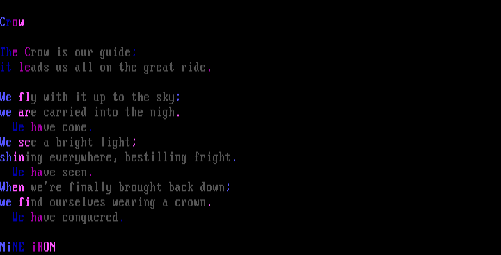Crow by Nine Iron